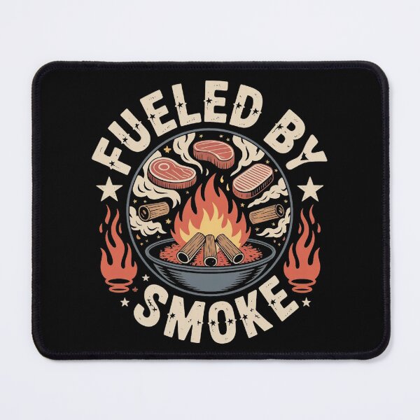 Item preview, Fueled by Smoke – BBQ Fire Pit Emblem for Grill Masters designed and sold by MagicWander.