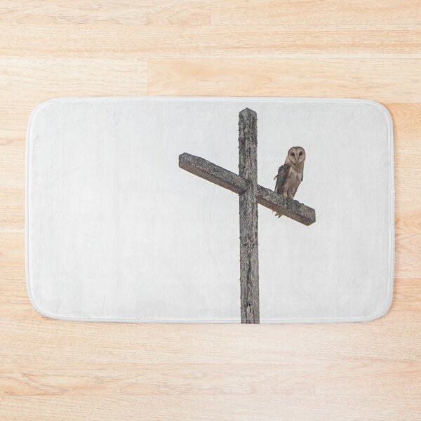 Item preview, owl on a church cross designed and sold by felipequeiroz.