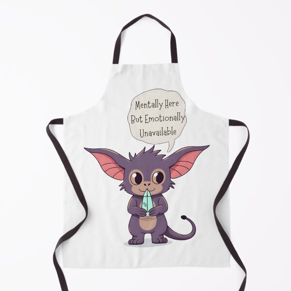 Item preview, Mentally Here, But Emotionally Unavailable – Gremlin Crystal Sticker designed and sold by T. E. Wilder.