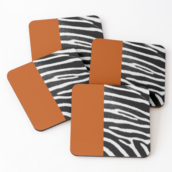 Item preview, Minimal Orange Animal Victorian Minimal Zebra Print designed and sold by Vintage Eclectic Visuals.