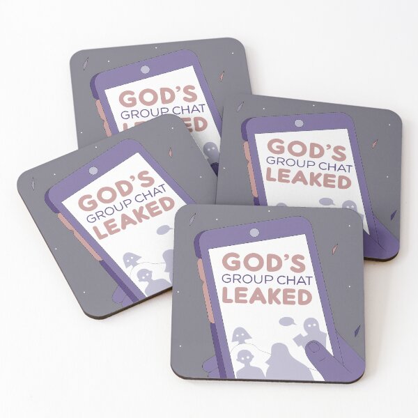 Item preview, Humorous "God's Group Chat Leaked" on Phone designed and sold by ART ATTACK ZONE.