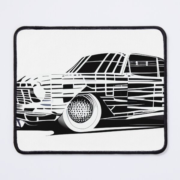 Item preview, Velocity Voids: Abstract Classic Car designed and sold by ShadowAndSlate.