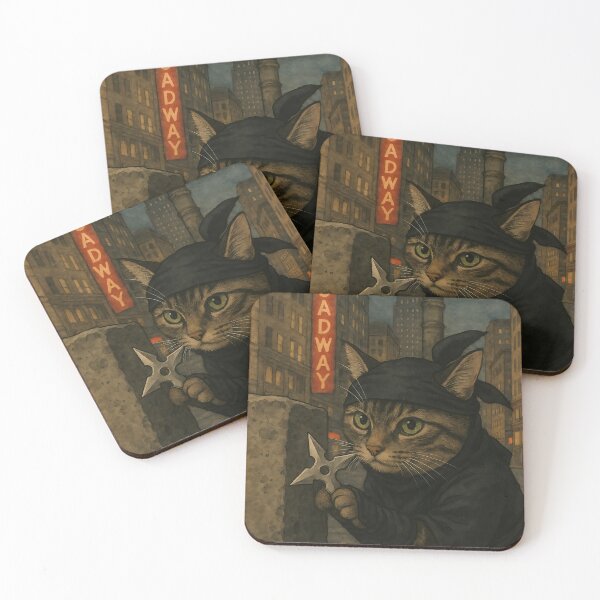 Item preview, Broadway Shadowcat: Ninja on the Prowl designed and sold by Zen Cat Studio.