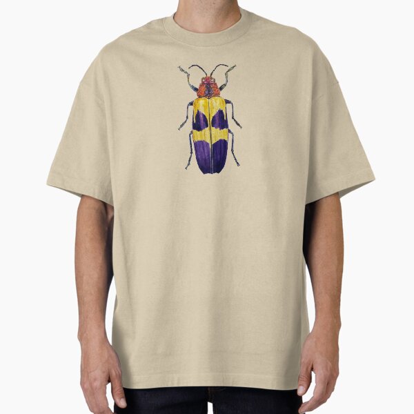 Item preview, Chrysochroa buqueti Beetle watercolor on transparent ground designed and sold by Roxytee.