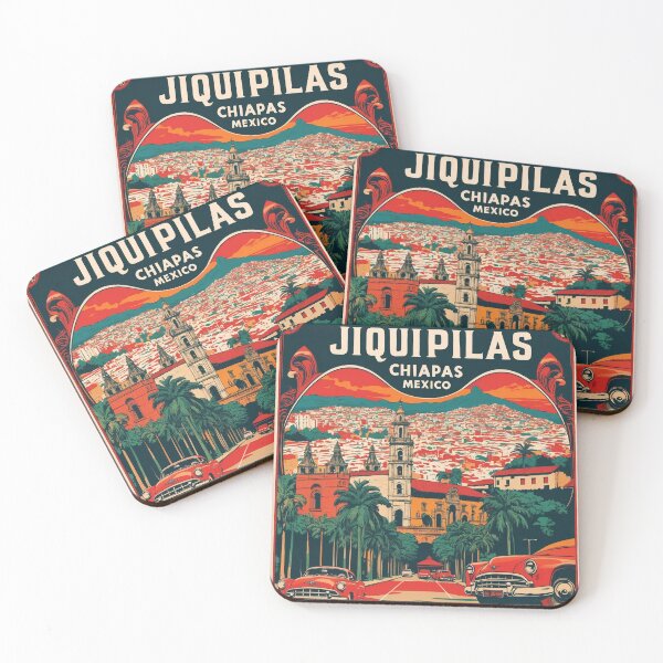 Item preview, Jiquipilas Chiapas Mexico 1950s Vintage Travel Tourism Map designed and sold by TravelersGems.