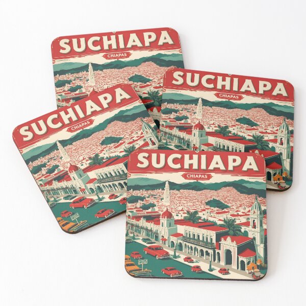 Item preview, Suchiapa Chiapas Mexico 1950s Vintage Travel Tourism Map designed and sold by TravelersGems.