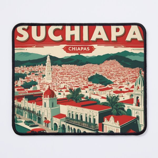 Item preview, Suchiapa Chiapas Mexico 1950s Vintage Travel Tourism Map designed and sold by TravelersGems.