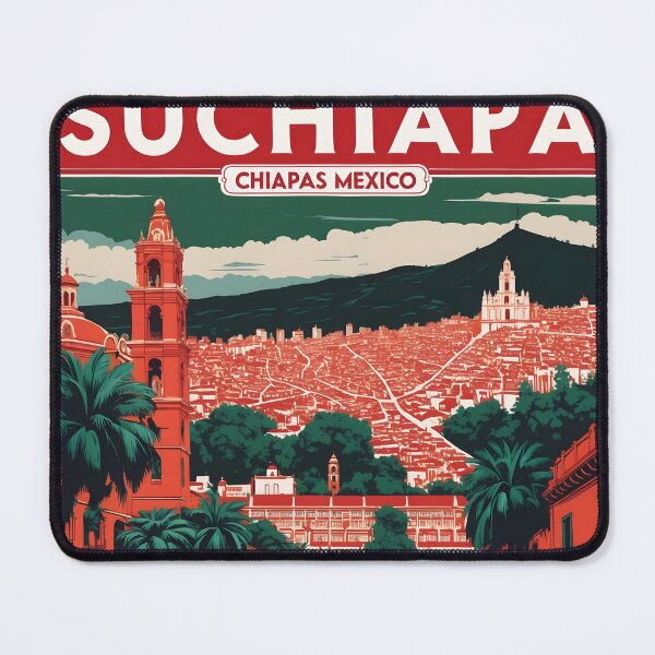 Item preview, Suchiapa Chiapas Mexico 1950s Vintage Travel Tourism Map designed and sold by TravelersGems.