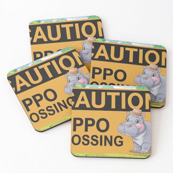 Item preview, Beware of the Hippo - Warning designed and sold by NeatThingLover.