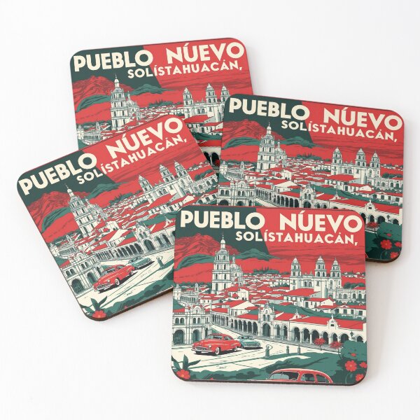 Item preview, Pueblo Nuevo Solistahuacan Chiapas Mexico 1950s Vintage Travel Tourism Map designed and sold by TravelersGems.