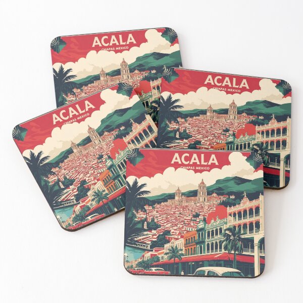 Item preview, Acala Chiapas Mexico 1950s Vintage Travel Tourism Map designed and sold by TravelersGems.