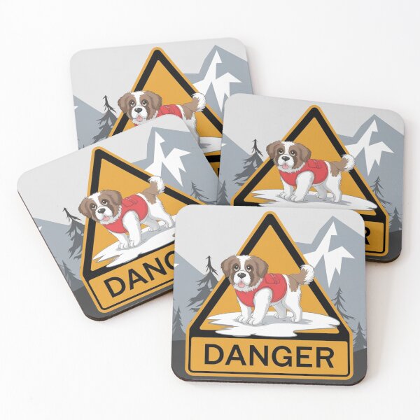 Item preview, Caution St Bernard Zone – Dog Sign designed and sold by NeatThingLover.