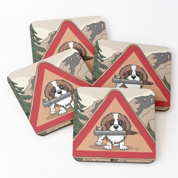 Item preview, Watch Out! St Bernard Sign designed and sold by NeatThingLover.