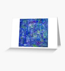 Busy Blue Greeting Card