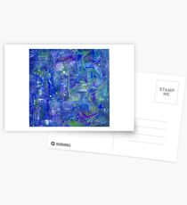 Busy Blue Postcards