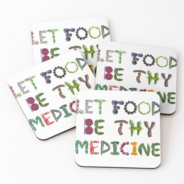 Item preview, Let Food be Thy Medicine Food Quote  designed and sold by EveryDayDabble.
