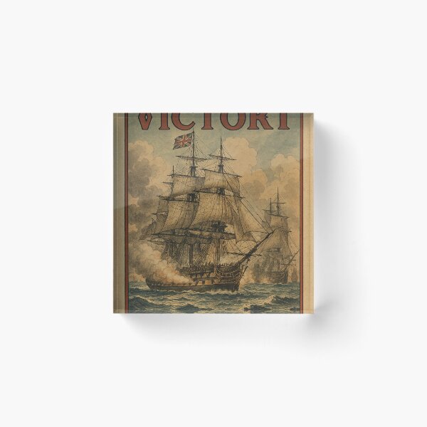 Item preview, HMS Victory Vintage Poster designed and sold by Airpower Art.