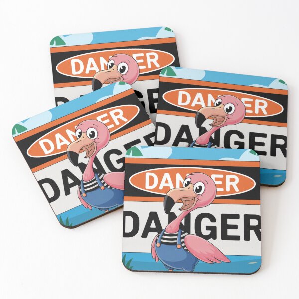 Item preview, Caution Flamingo Zone – Flamingo Sign designed and sold by NeatThingLover.