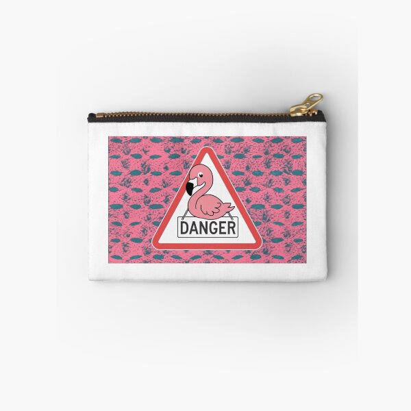 Item preview, Beware of the Flamingo - Warning designed and sold by NeatThingLover.