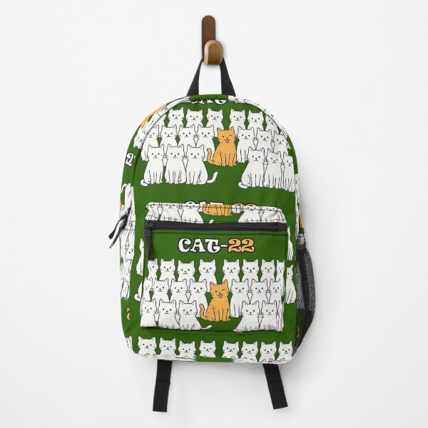 Item preview, Catch-22 / Cat-22 Pun Design – Funny Orange Cat Among the Crowd designed and sold by Inspired by CarMa.