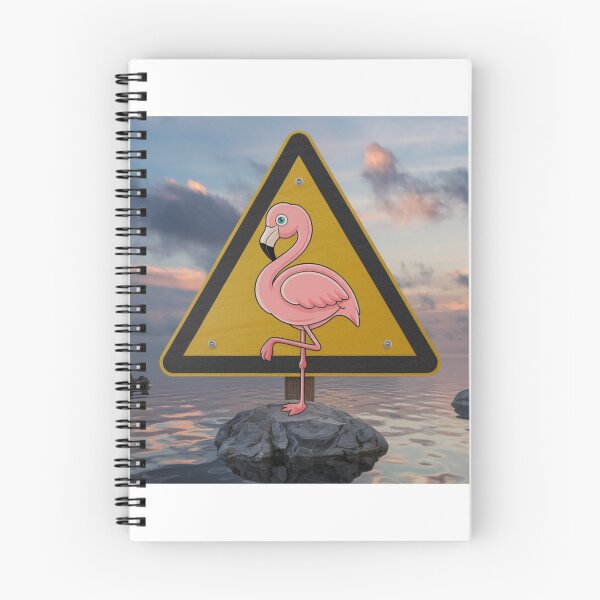 Item preview, Watch Out! Flamingo Sign designed and sold by NeatThingLover.