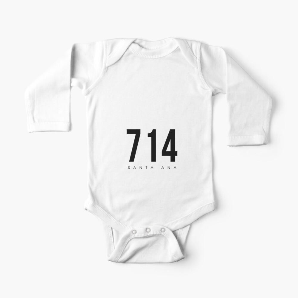 Santa Ana Ca 714 Area Code Design Baby One Piece For Sale By Cartocreative Redbubble