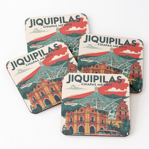 Item preview, Jiquipilas Chiapas Mexico 1950s Vintage Travel Tourism Map designed and sold by TravelersGems.