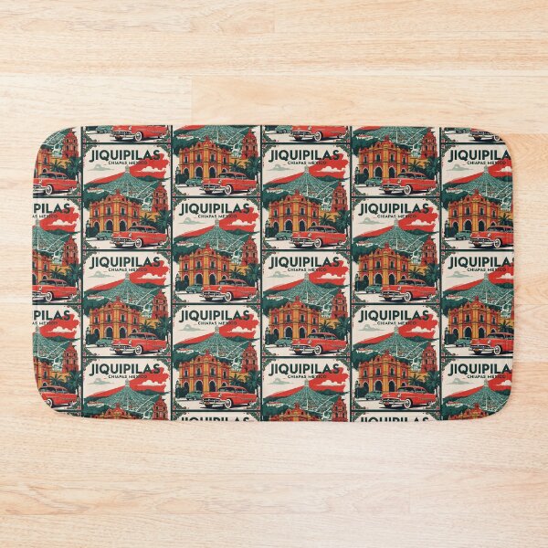 Item preview, Jiquipilas Chiapas Mexico 1950s Vintage Travel Tourism Map designed and sold by TravelersGems.