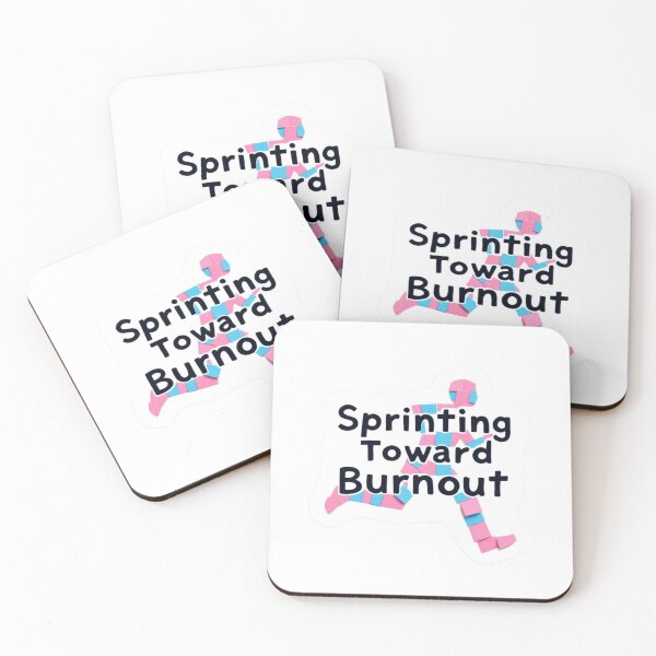Item preview, Sprinting Toward Burnout Meme Product Manager designed and sold by MinimumViableMeme.