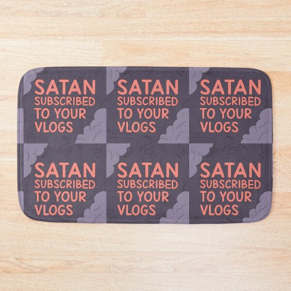 Item preview, "Satan Subscribed to Your Vlogs" Graphic designed and sold by ART ATTACK ZONE.
