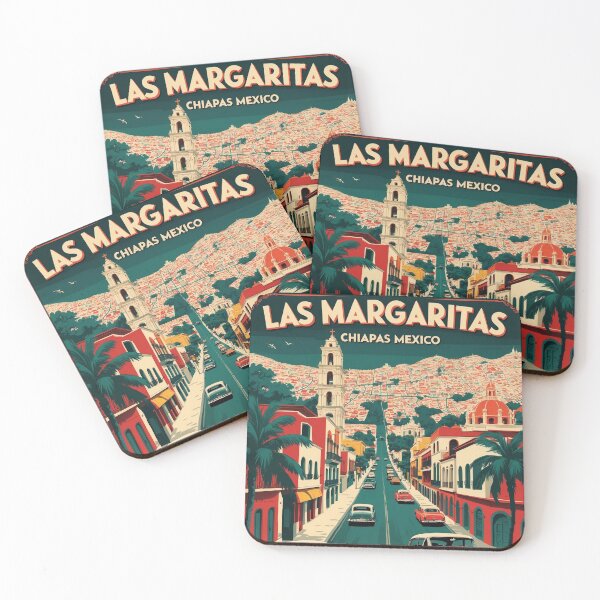 Item preview, Las Margaritas Chiapas Mexico 1950s Vintage Travel Tourism Map designed and sold by TravelersGems.