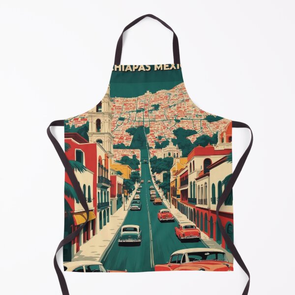 Item preview, Las Margaritas Chiapas Mexico 1950s Vintage Travel Tourism Map designed and sold by TravelersGems.