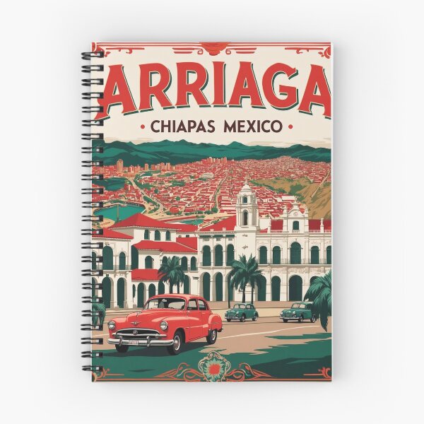 Item preview, Arriaga Chiapas Mexico 1950s Vintage Travel Tourism Map designed and sold by TravelersGems.