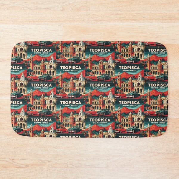 Item preview, Teopisca Chiapas Mexico 1950s Vintage Travel Tourism Map designed and sold by TravelersGems.