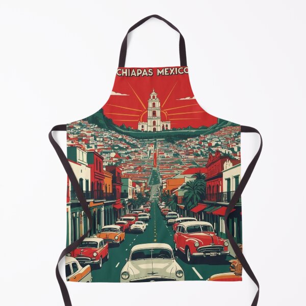 Item preview, Las Margaritas Chiapas Mexico 1950s Vintage Travel Tourism Map designed and sold by TravelersGems.