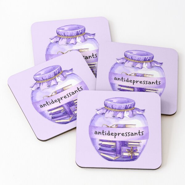 Item preview, Books in a Jar Antidepressants: Book Antidepressants designed and sold by Wordsmith-Wear.