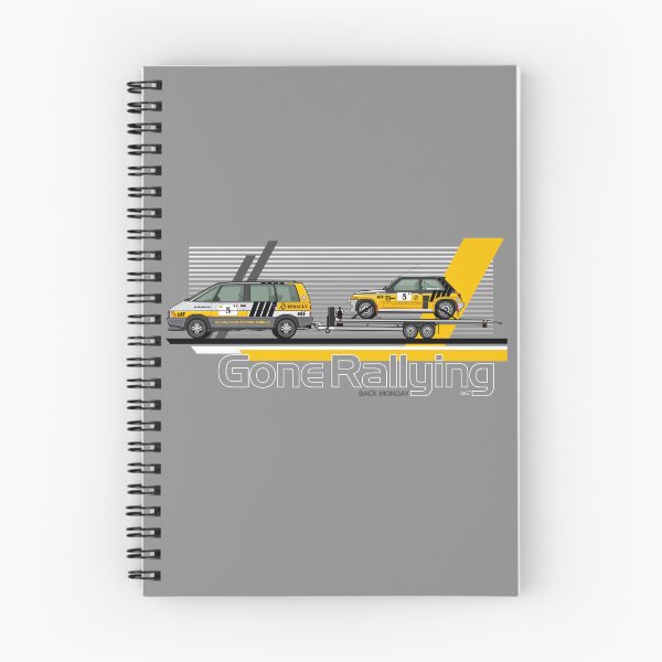 Item preview, Gone Rallying, Back Monday - Espace MPV and 5 Turbo 2 80's rally cars designed and sold by RJWautographics.