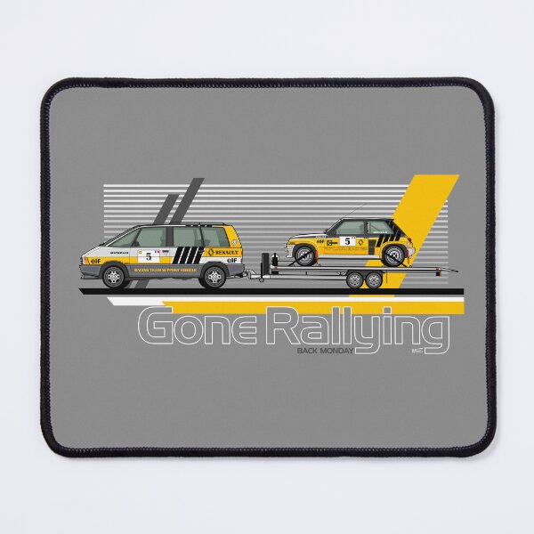 Item preview, Gone Rallying, Back Monday - Espace MPV and 5 Turbo 2 80's rally cars designed and sold by RJWautographics.
