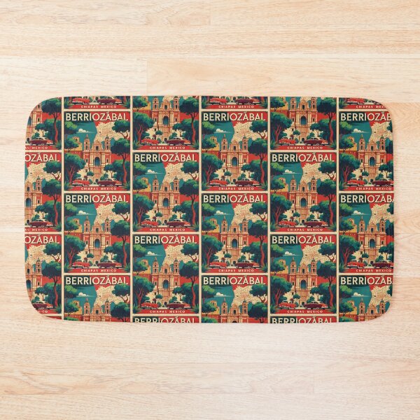 Item preview, Berriozabal Chiapas Mexico 1950s Vintage Travel Tourism Map designed and sold by TravelersGems.