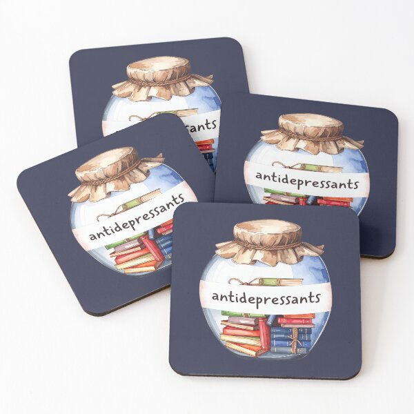 Item preview, Books in a Jar Antidepressants: Book Antidepressants designed and sold by Wordsmith-Wear.