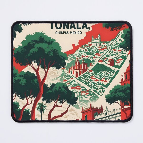 Item preview, Tonala Chiapas Mexico 1950s Vintage Travel Tourism Map designed and sold by TravelersGems.