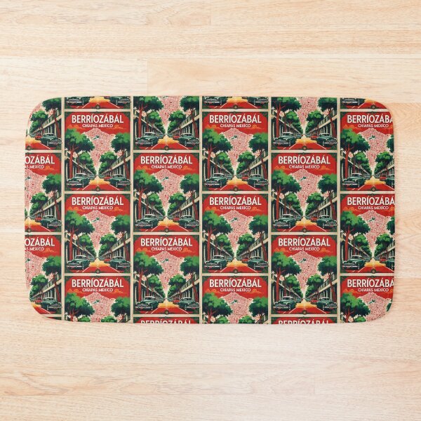 Item preview, Berriozabal Chiapas Mexico 1950s Vintage Travel Tourism Map designed and sold by TravelersGems.