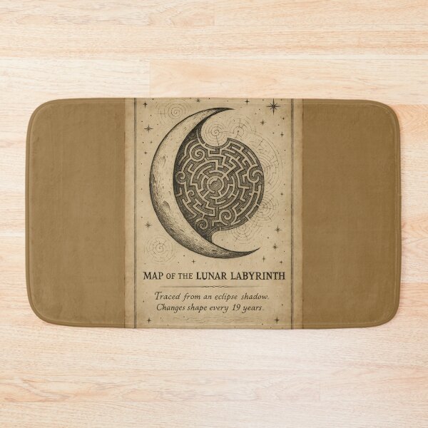 Item preview, Map of the Lunar Labyrinth designed and sold by cryolith7454.