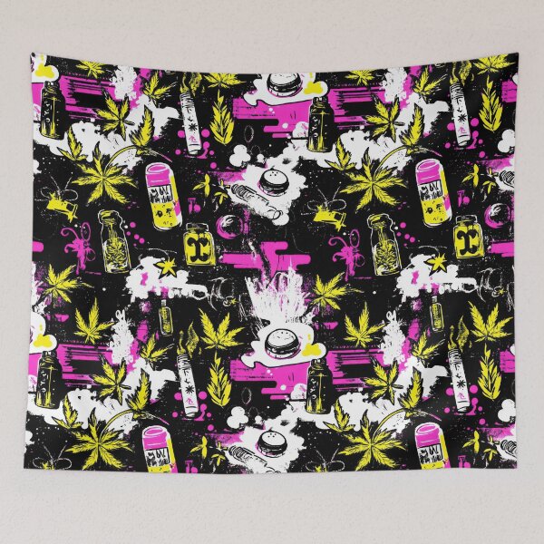 Item preview, Anime Weed Pulse — Contemporary Graphic Art designed and sold by HEADMADE-TV.