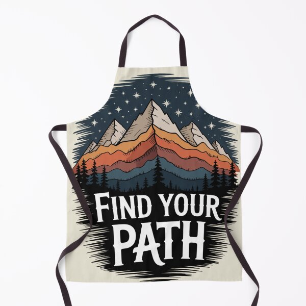 Item preview, Find Your Path Mountain Landscape Art Print - Inspirational Nature Design designed and sold by pnidesign.