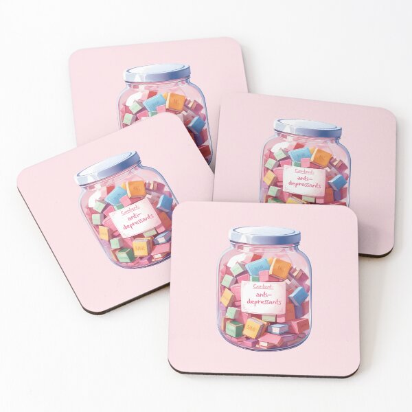 Item preview, Books in a Jar Antidepressants: Book Antidepressants designed and sold by Wordsmith-Wear.