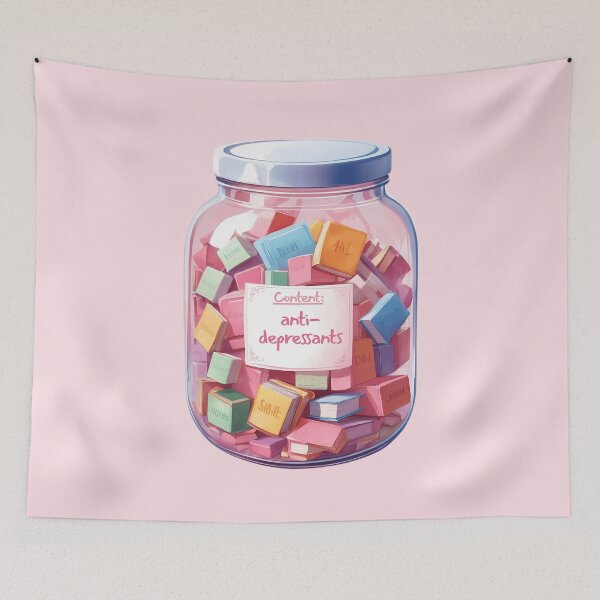 Item preview, Books in a Jar Antidepressants: Book Antidepressants designed and sold by Wordsmith-Wear.