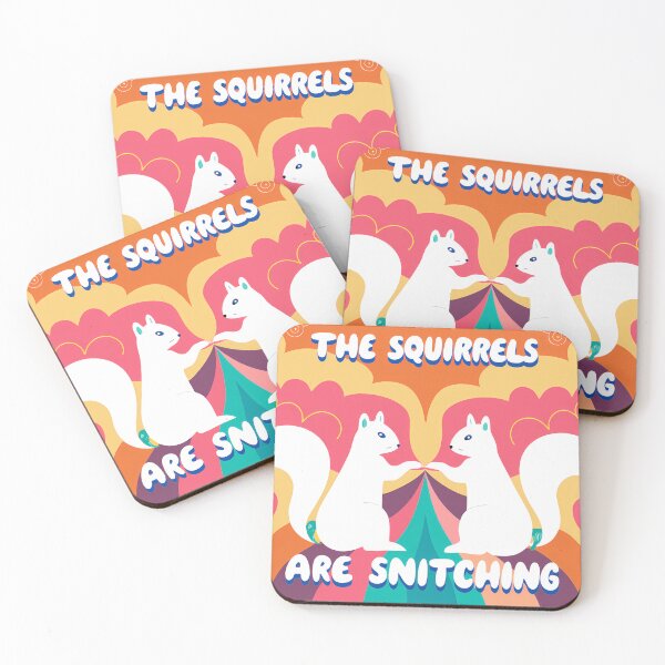 Item preview, Psychedelic "The Squirrels Are Snitching" Graphic designed and sold by ART ATTACK ZONE.