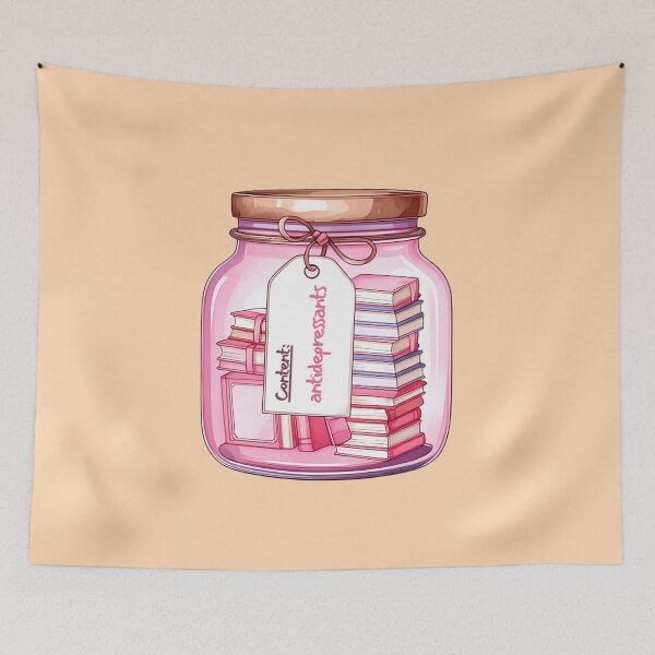 Item preview, Books in a Jar Antidepressants: Book Antidepressants designed and sold by Wordsmith-Wear.