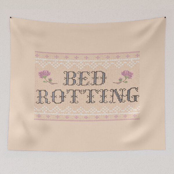 Item preview, "Bed rotting" stitched designed and sold by itgirlcreative.